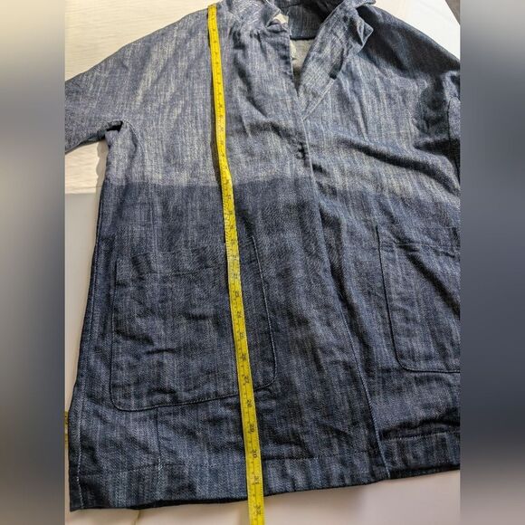 HOPE STHLM Stockholm 💯 Cotton Made In Italy Oversized Denim Blazer Jacket  S - Picture 13 of 16